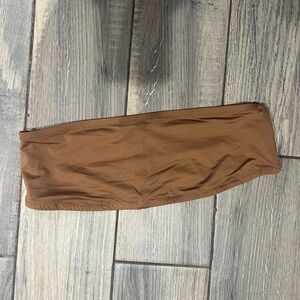 Skims Tan Bandeau Top EUC Size XL Brown Neutral Color